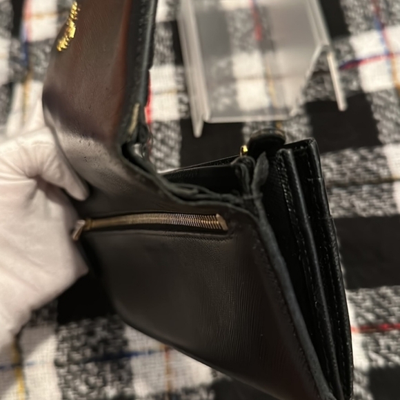 Prada Saffiano Leather Double Snap Long Wallet - Picture 5 of 13